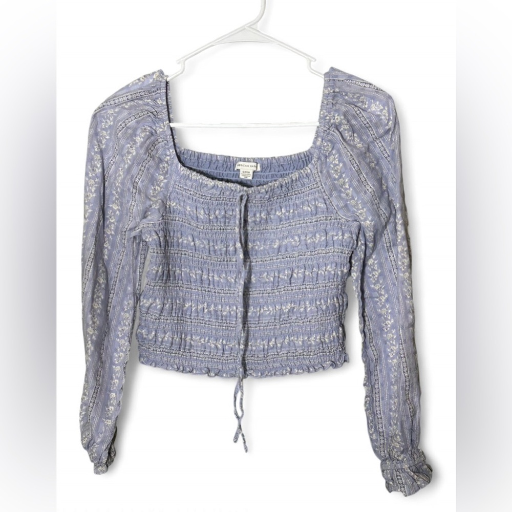 5/$25 American Eagle Outfitters Lavender Floral Crop Top